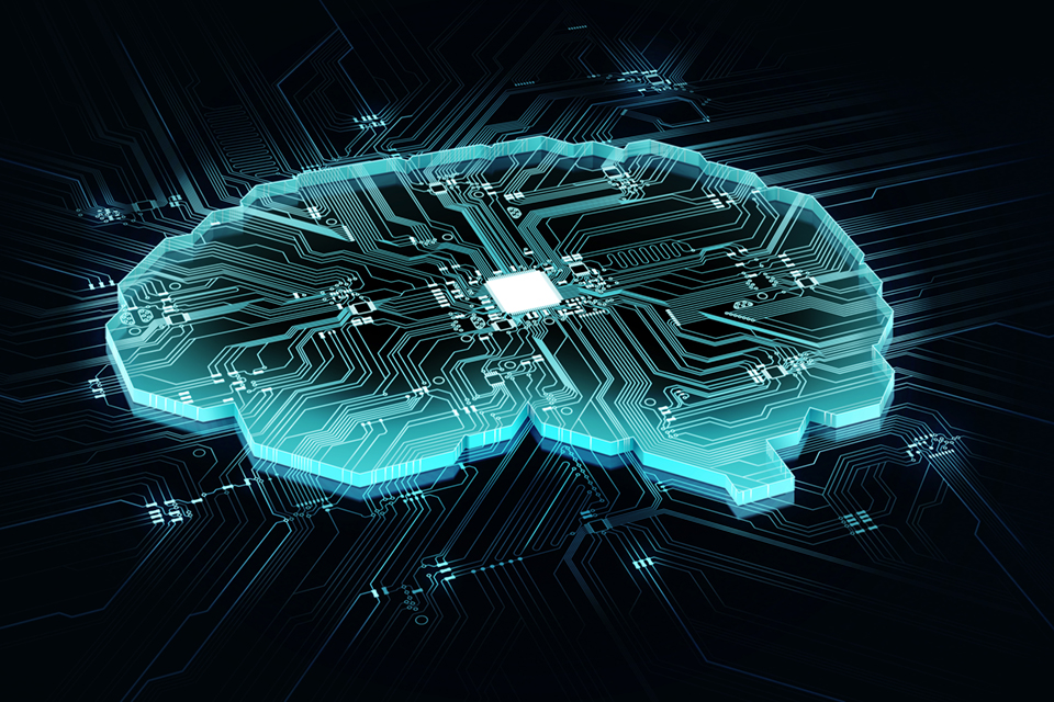 Cerebro humano tecnológico